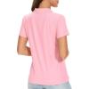 image:imageTACVASEN Womens Short Sleeve Polo Sun Protection UV SPF Outdoor Short Sleeve 3Button Quick Dry Golf ShirtPink