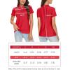 image:imageTACVASEN Womens Short Sleeve Polo Sun Protection UV SPF Outdoor Short Sleeve 3Button Quick Dry Golf ShirtRed