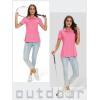 image:imageTACVASEN Womens Short Sleeve Polo Sun Protection UV SPF Outdoor Short Sleeve 3Button Quick Dry Golf ShirtRose
