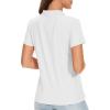 image:imageTACVASEN Womens Short Sleeve Polo Sun Protection UV SPF Outdoor Short Sleeve 3Button Quick Dry Golf ShirtWhite