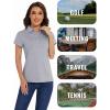 image:imageTACVASEN Women Short Sleeve Shirts Sports Shirts Fitness Shirts Golf Shirts Breathable Shirts Polo Shirts Quick Dry Shirts Casual Shirts