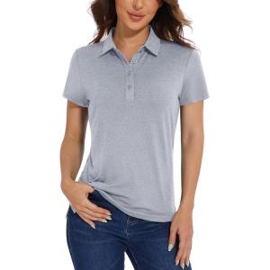 image:imageTACVASEN Women Short Sleeve Shirts Sports Shirts Fitness Shirts Golf Shirts Breathable Shirts Polo Shirts Quick Dry Shirts Casual Shirts