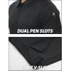 image:imageTACVASEN Polo Shirts for Men Dry Fit Short Sleeve Performance Collared Shirt Light UPF 50 Tactical Work Golf Polos01black