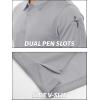 image:imageTACVASEN Polo Shirts for Men Dry Fit Short Sleeve Performance Collared Shirt Light UPF 50 Tactical Work Golf Polos04lightgray