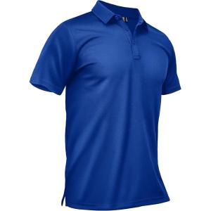 image:imageTACVASEN Polo Shirts for Men Dry Fit Short Sleeve Performance Collared Shirt Light UPF 50 Tactical Work Golf Polos05colorblue