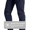 image:imageTACVASEN Mens Lightweight Hiking Tactical Pants Waterproof Quick Dry Cargo Work Rain Outdoor Pants 8 Pockets03 Navy