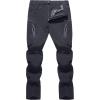image:imageTACVASEN Mens Lightweight Hiking Tactical Pants Waterproof Quick Dry Cargo Work Rain Outdoor Pants 8 Pockets04 Dark Grey