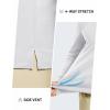 image:imageTACVASEN Mens Polo Shirts Long Sleeve Quick Dry Golf Shirt Lightweight Collared Casual Shirt for Men Work FishingWhite