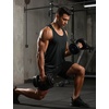 image:imageTACVASEN Mens Workout Tank Tops Sleeveless UPF 50 Summer Sun Shirts Quick Dry for Running Swim Gym Beach01 Black