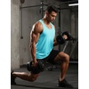 image:imageTACVASEN Mens Workout Tank Tops Sleeveless UPF 50 Summer Sun Shirts Quick Dry for Running Swim Gym Beach02 Lake Blue