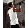 image:imageTACVASEN Mens Workout Tank Tops Sleeveless UPF 50 Summer Sun Shirts Quick Dry for Running Swim Gym Beach03 White