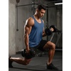 image:imageTACVASEN Mens Workout Tank Tops Sleeveless UPF 50 Summer Sun Shirts Quick Dry for Running Swim Gym Beach05 Blue Grey