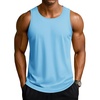 image:imageTACVASEN Mens Workout Tank Tops Sleeveless UPF 50 Summer Sun Shirts Quick Dry for Running Swim Gym BeachWater Blue