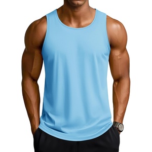 image:imageTACVASEN Mens Workout Tank Tops Sleeveless UPF 50 Summer Sun Shirts Quick Dry for Running Swim Gym BeachWater Blue