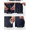 image:imageTACVASEN Mens Casual Shorts Waffle 5 Elastic Waist Drawstring Summer Beach Shorts Moisture Wicking SweatShortsNavy