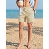 image:imageTACVASEN Mens Corduroy Shorts Casual 6 Inseam Summer Beach Elastic Waist Drawstring Lightweight Shorts with PocketsApricot