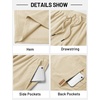 image:imageTACVASEN Mens Corduroy Shorts Casual 6 Inseam Summer Beach Elastic Waist Drawstring Lightweight Shorts with PocketsApricot