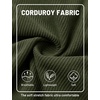 image:imageTACVASEN Mens Corduroy Shorts Casual 6 Inseam Summer Beach Elastic Waist Drawstring Lightweight Shorts with PocketsArmygreen