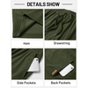 image:imageTACVASEN Mens Corduroy Shorts Casual 6 Inseam Summer Beach Elastic Waist Drawstring Lightweight Shorts with PocketsArmygreen