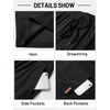 image:imageTACVASEN Mens Corduroy Shorts Casual 6 Inseam Summer Beach Elastic Waist Drawstring Lightweight Shorts with PocketsBlack