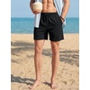 image:imageTACVASEN Mens Corduroy Shorts Casual 6 Inseam Summer Beach Elastic Waist Drawstring Lightweight Shorts with PocketsBlack