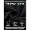 image:imageTACVASEN Mens Corduroy Shorts Casual 6 Inseam Summer Beach Elastic Waist Drawstring Lightweight Shorts with PocketsBlack