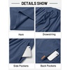 image:imageTACVASEN Mens Corduroy Shorts Casual 6 Inseam Summer Beach Elastic Waist Drawstring Lightweight Shorts with PocketsBluegray