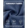 image:imageTACVASEN Mens Corduroy Shorts Casual 6 Inseam Summer Beach Elastic Waist Drawstring Lightweight Shorts with PocketsBluegray
