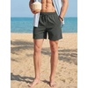 image:imageTACVASEN Mens Corduroy Shorts Casual 6 Inseam Summer Beach Elastic Waist Drawstring Lightweight Shorts with PocketsHazegray