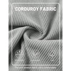 image:imageTACVASEN Mens Corduroy Shorts Casual 6 Inseam Summer Beach Elastic Waist Drawstring Lightweight Shorts with PocketsLgray