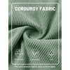 image:imageTACVASEN Mens Corduroy Shorts Casual 6 Inseam Summer Beach Elastic Waist Drawstring Lightweight Shorts with PocketsLgraygreen