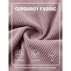 image:imageTACVASEN Mens Corduroy Shorts Casual 6 Inseam Summer Beach Elastic Waist Drawstring Lightweight Shorts with PocketsLgraypurple