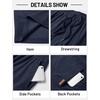 image:imageTACVASEN Mens Corduroy Shorts Casual 6 Inseam Summer Beach Elastic Waist Drawstring Lightweight Shorts with PocketsNavy