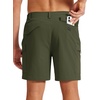 image:imageTACVASEN Mens Hiking Cargo Shorts 7 Quick Dry Lightweight for Outdoors Golf Fishing Stretch Casual with 6 PocketsArmygreen