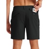 image:imageTACVASEN Mens Hiking Cargo Shorts 7 Quick Dry Lightweight for Outdoors Golf Fishing Stretch Casual with 6 PocketsBlack