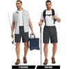 image:imageTACVASEN Mens Hiking Cargo Shorts 7 Quick Dry Lightweight for Outdoors Golf Fishing Stretch Casual with 6 PocketsDgrey
