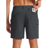 image:imageTACVASEN Mens Hiking Cargo Shorts 7 Quick Dry Lightweight for Outdoors Golf Fishing Stretch Casual with 6 PocketsDgrey