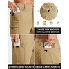 image:imageTACVASEN Mens Hiking Cargo Shorts 7 Quick Dry Lightweight for Outdoors Golf Fishing Stretch Casual with 6 PocketsKhaki