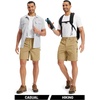image:imageTACVASEN Mens Hiking Cargo Shorts 7 Quick Dry Lightweight for Outdoors Golf Fishing Stretch Casual with 6 PocketsKhaki