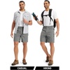 image:imageTACVASEN Mens Hiking Cargo Shorts 7 Quick Dry Lightweight for Outdoors Golf Fishing Stretch Casual with 6 PocketsMgrey