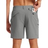 image:imageTACVASEN Mens Hiking Cargo Shorts 7 Quick Dry Lightweight for Outdoors Golf Fishing Stretch Casual with 6 PocketsMgrey