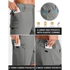 image:imageTACVASEN Mens Hiking Cargo Shorts 7 Quick Dry Lightweight for Outdoors Golf Fishing Stretch Casual with 6 PocketsMgrey