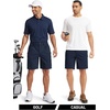 image:imageTACVASEN Mens Hiking Cargo Shorts 7 Quick Dry Lightweight for Outdoors Golf Fishing Stretch Casual with 6 PocketsNavy