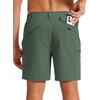 image:imageTACVASEN Mens Hiking Cargo Shorts 7 Quick Dry Lightweight for Outdoors Golf Fishing Stretch Casual with 6 PocketsOlivegreen