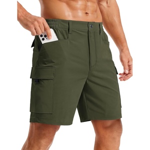 image:imageTACVASEN Mens Hiking Cargo Shorts 7 Quick Dry Lightweight for Outdoors Golf Fishing Stretch Casual with 6 PocketsArmygreen