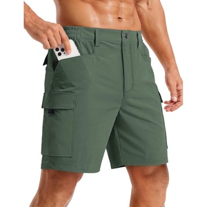 image:imageTACVASEN Mens Hiking Cargo Shorts 7 Quick Dry Lightweight for Outdoors Golf Fishing Stretch Casual with 6 PocketsOlivegreen