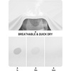 image:imageTACVASEN Workout Shirts for Men Quick Dry Fit Athletic Running Shirts Rash Guard Sun UV Protection Short Sleeve Shirts04 White