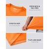 image:imageTACVASEN Workout Shirts for Men Quick Dry Fit Athletic Running Shirts Rash Guard Sun UV Protection Short Sleeve Shirts06 Florange