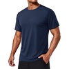 image:imageTACVASEN Workout Shirts for Men Quick Dry Fit Athletic Running Shirts Rash Guard Sun UV Protection Short Sleeve Shirts02 Navy