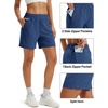 image:imageTACVASEN Womens 5 Hiking Shorts Quick Dry UPF 50 Lightweight Athletic Shorts with Pockets Golf Casual Workout SummerCharcoal Blue